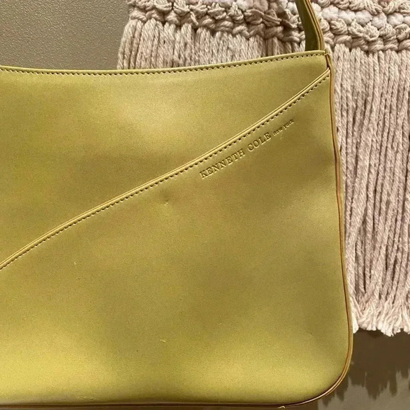 Y2K 90s GREEN KENNETH COLE SHOULDER BAG - Picture 5 of 6